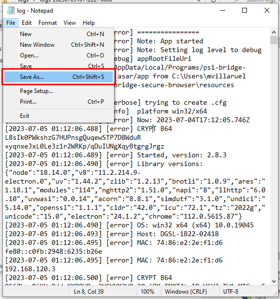 [TSR] How to Check/Delete/Copy File Logs – PSI Support